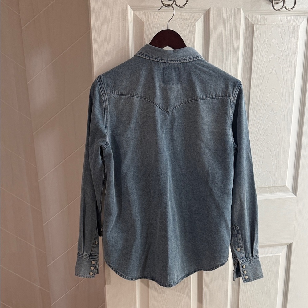 Sendero Light Blue Denim Western Shirt - Picture 2 of 4